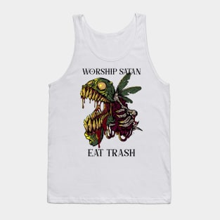 Infernal Devotion: Beelzebub's Reverence Through the Conquest of Trash Tank Top